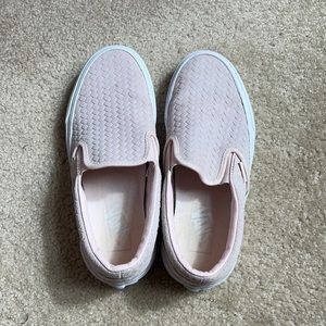 Vans Pink Slip Ons